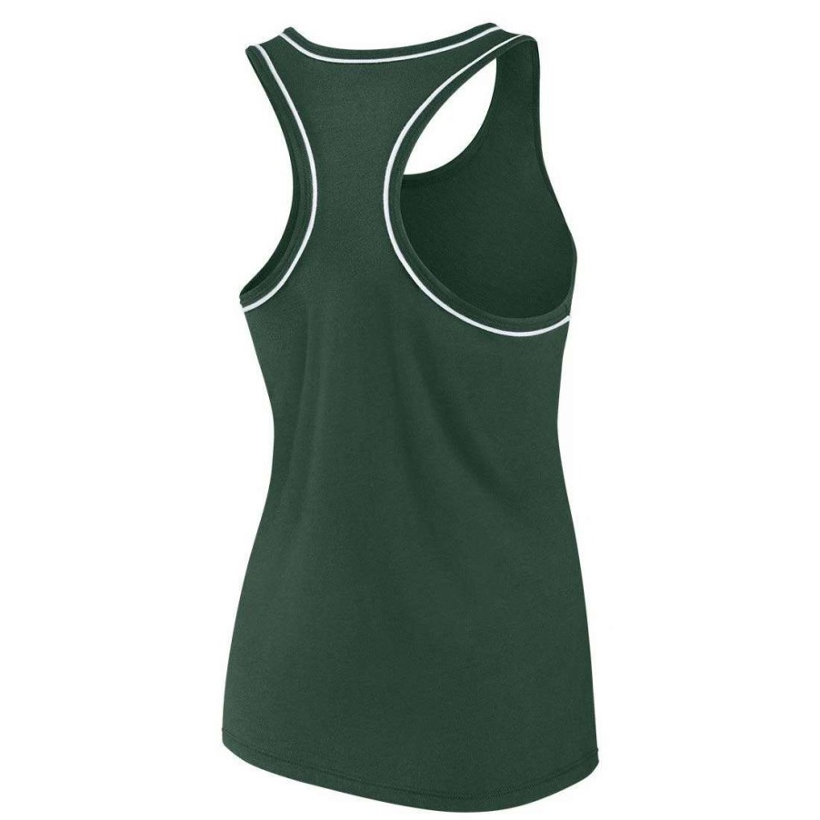 Womens * | Packers Womens Logo Wordmark Tank Top Green & Gold