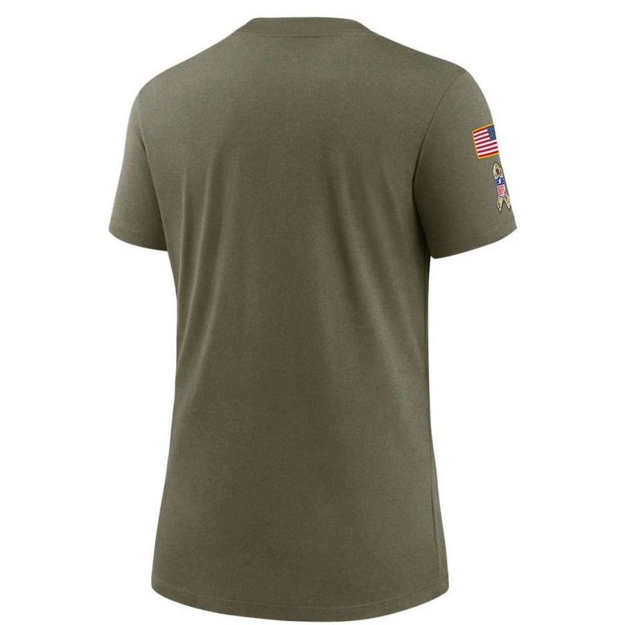 Womens * | Packers Nike 2022 Salute To Service Womens T-Shirt Olive