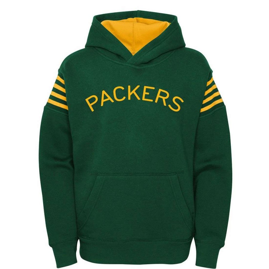 Kids * | 50S Classic Pre-School Champ Po Hoodie Green & Gold