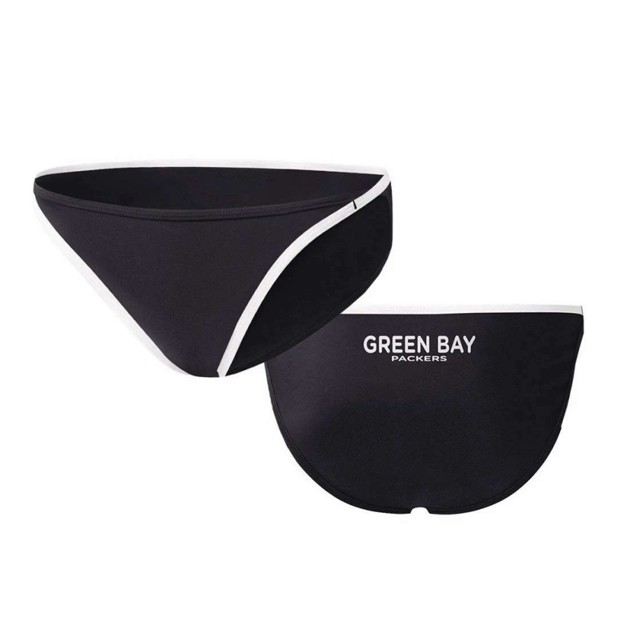 Womens * | Packers Womens Play Action Bikini Bottom Black