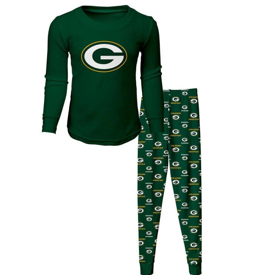 Kids * | Packers Pre-School 2-Piece Pajama Top & Pant Set Green