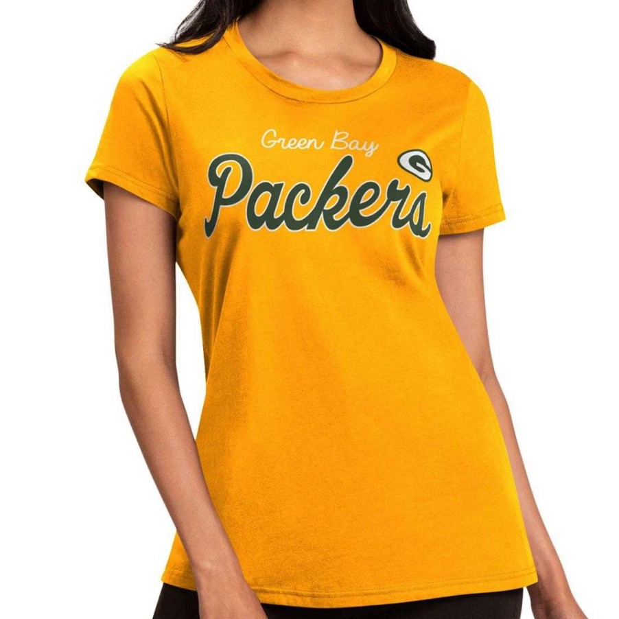 Womens * | Packers Womens Record Setter Ii T-Shirt Gold