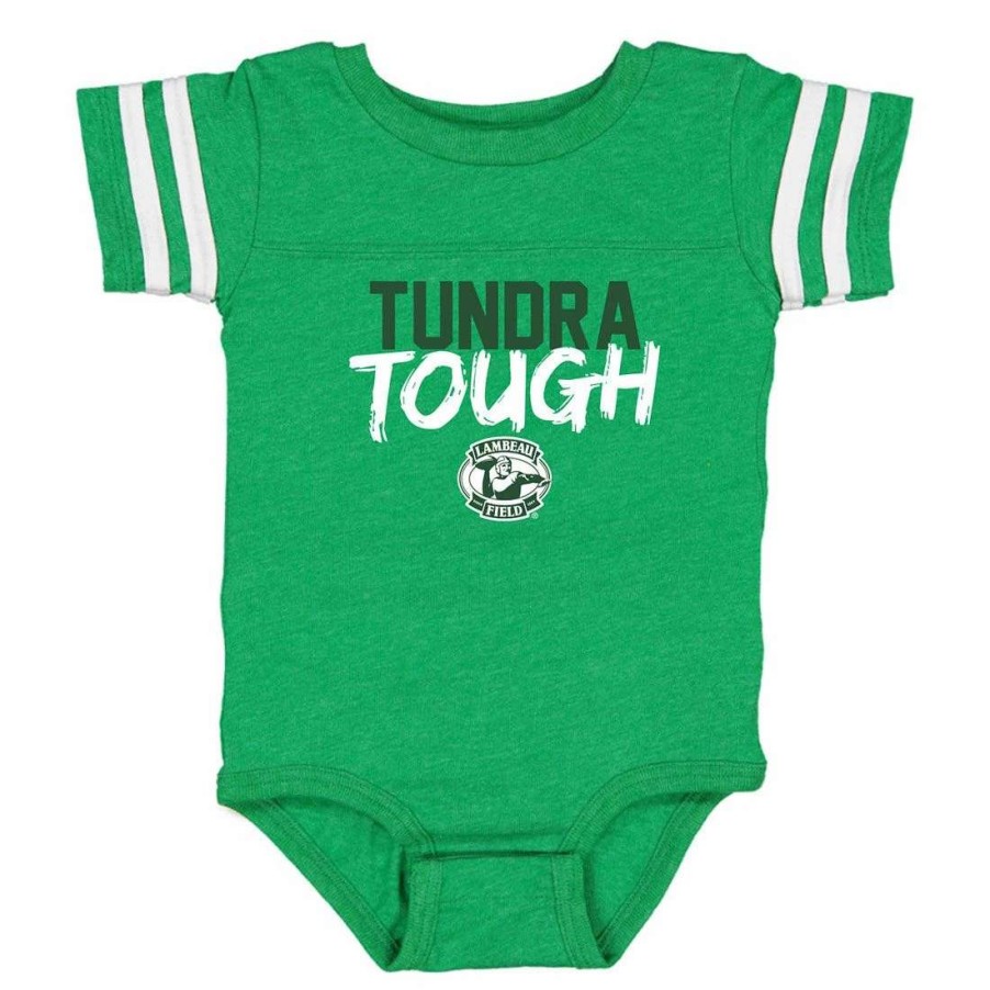 Kids * | Lambeau Field Infant Tundra Tough Bodysuit Kelly Green