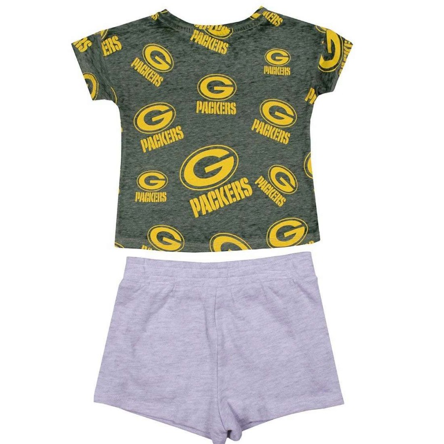 Kids * | Packers Toddler Girls' Chase Your Goals Set Green & Gray