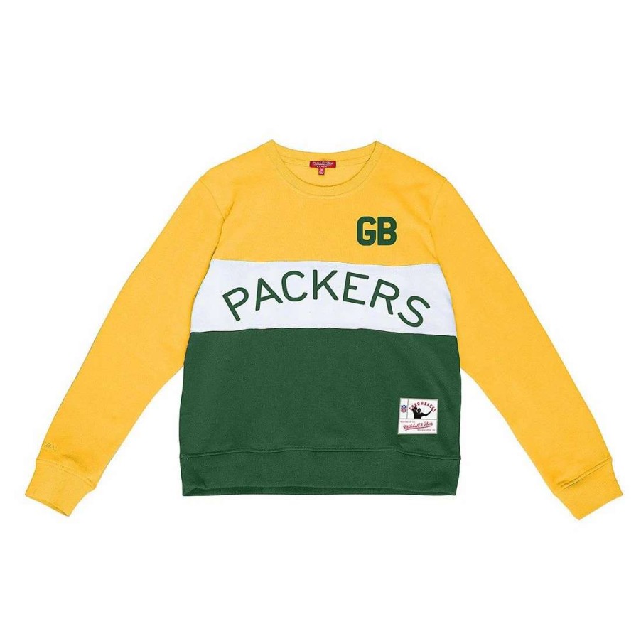 Womens * | 50S Classic Womens Mitchell & Ness Crew 2.0 Green & Gold