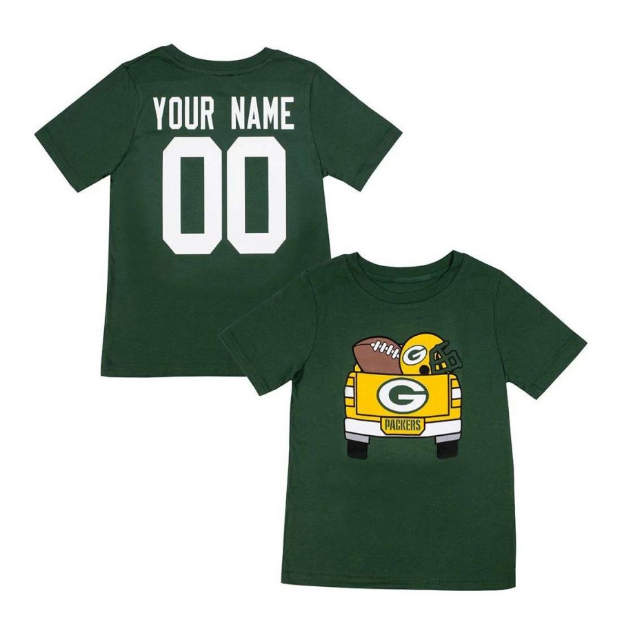 Kids * | Packers Infant Custom Tailgate Truck T-Shirt Green