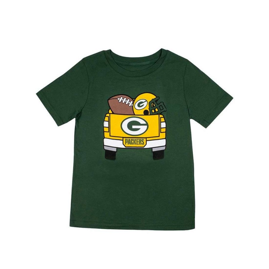 Kids * | Packers Infant Custom Tailgate Truck T-Shirt Green