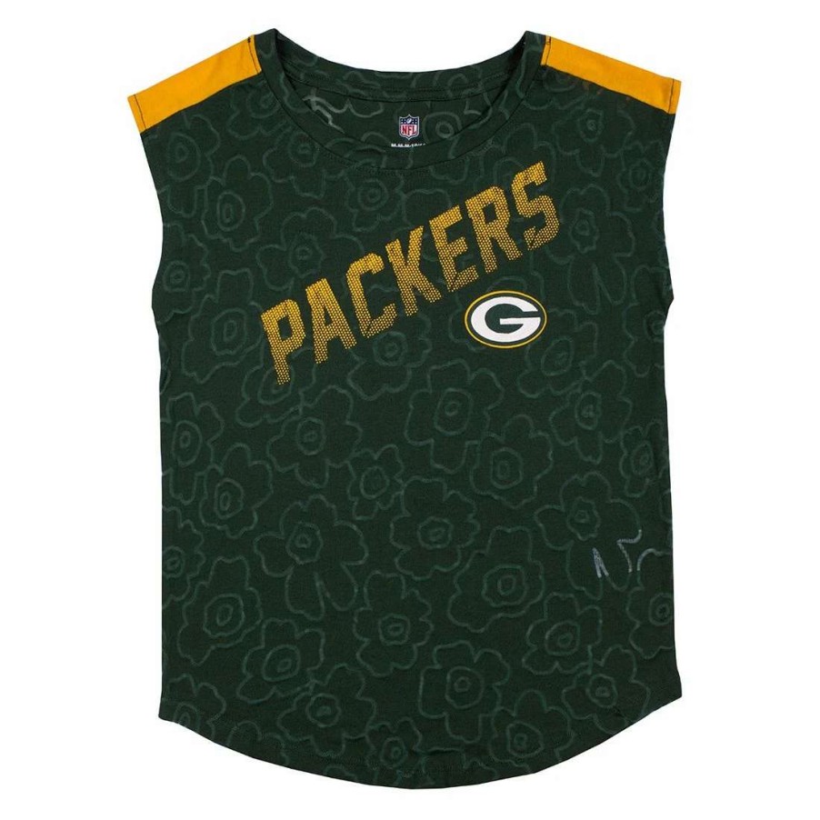 Kids * | Packers Girls' Align T-Shirt Green