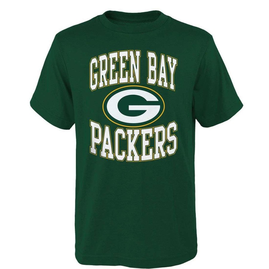 Kids * | Packers Youth Custom High Stepper T-Shirt Hunter