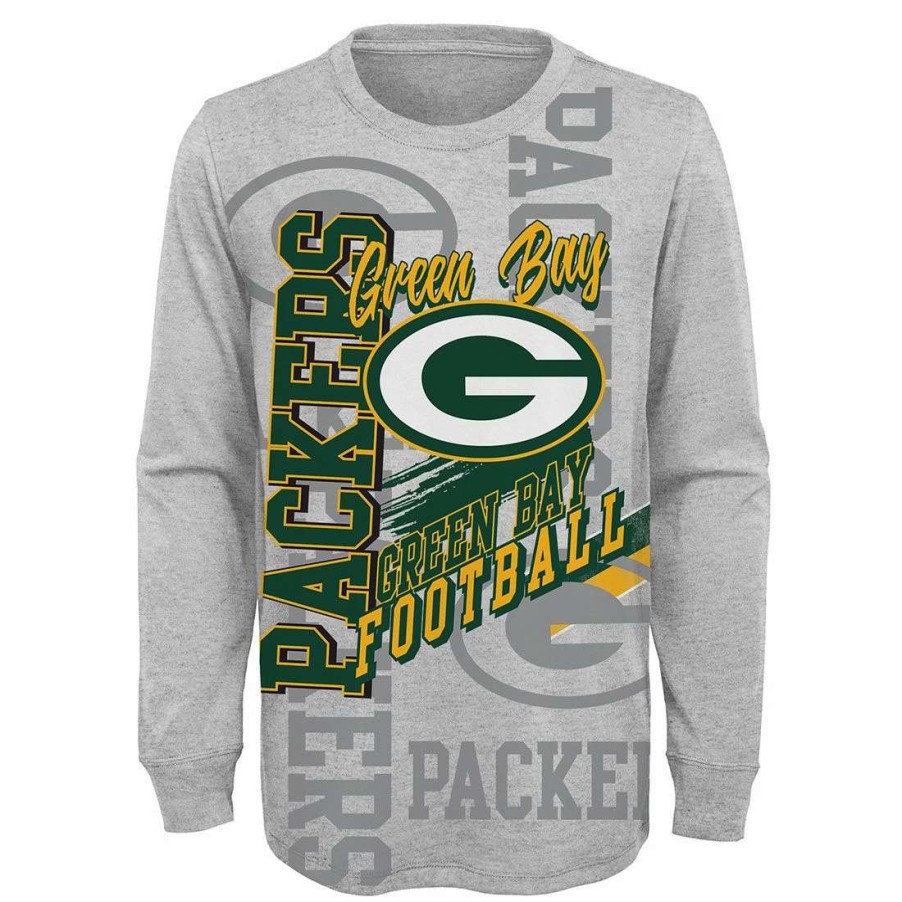 Kids * | Packers Pre-School Game Day Vibes T-Shirt Gray