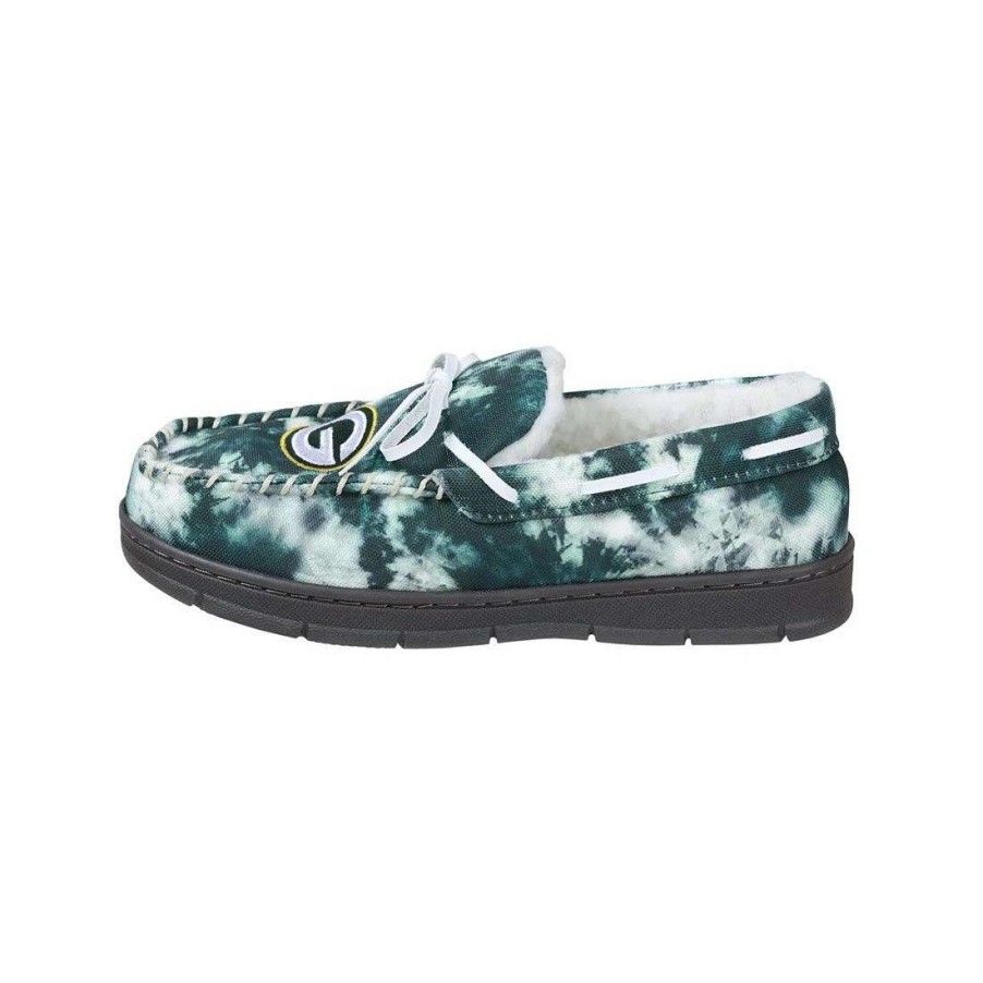 Womens * | Packers Womens Tie-Dye Printed Moccasin Green & White