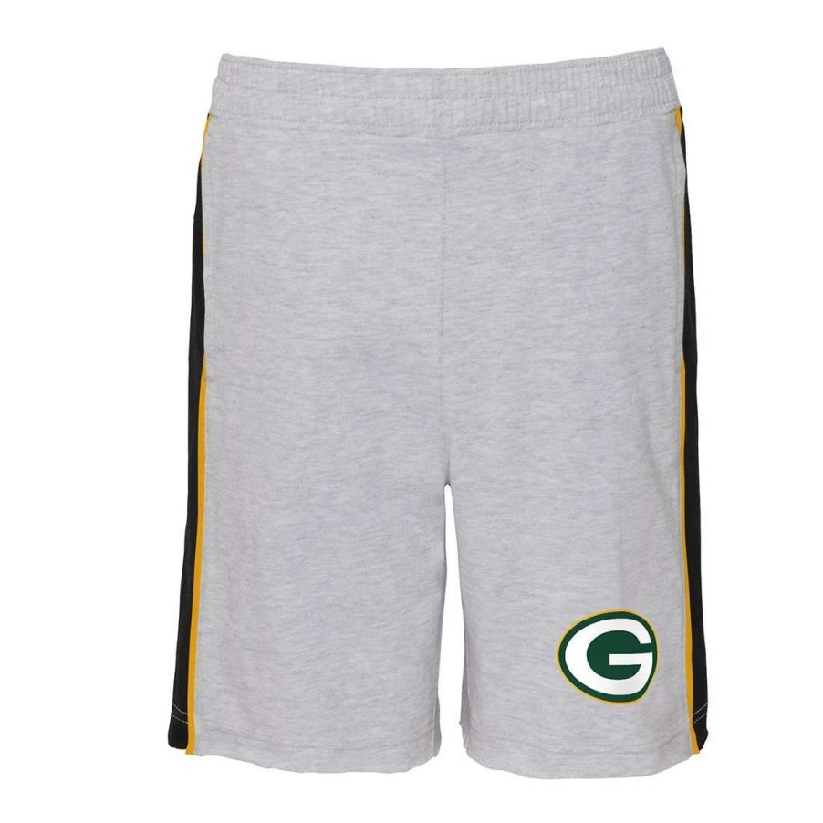 Kids * | Packers Youth Wingback Short Gray