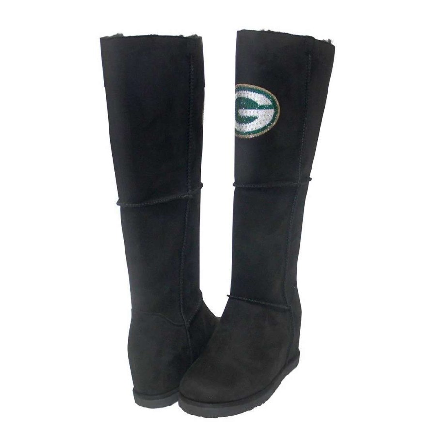 Womens * | Packers Womens Knee High Boot Black