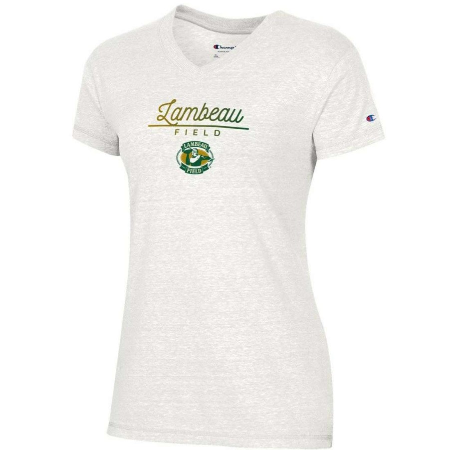 Womens * | Lambeau Field Womens Champion Ombre T-Shirt White