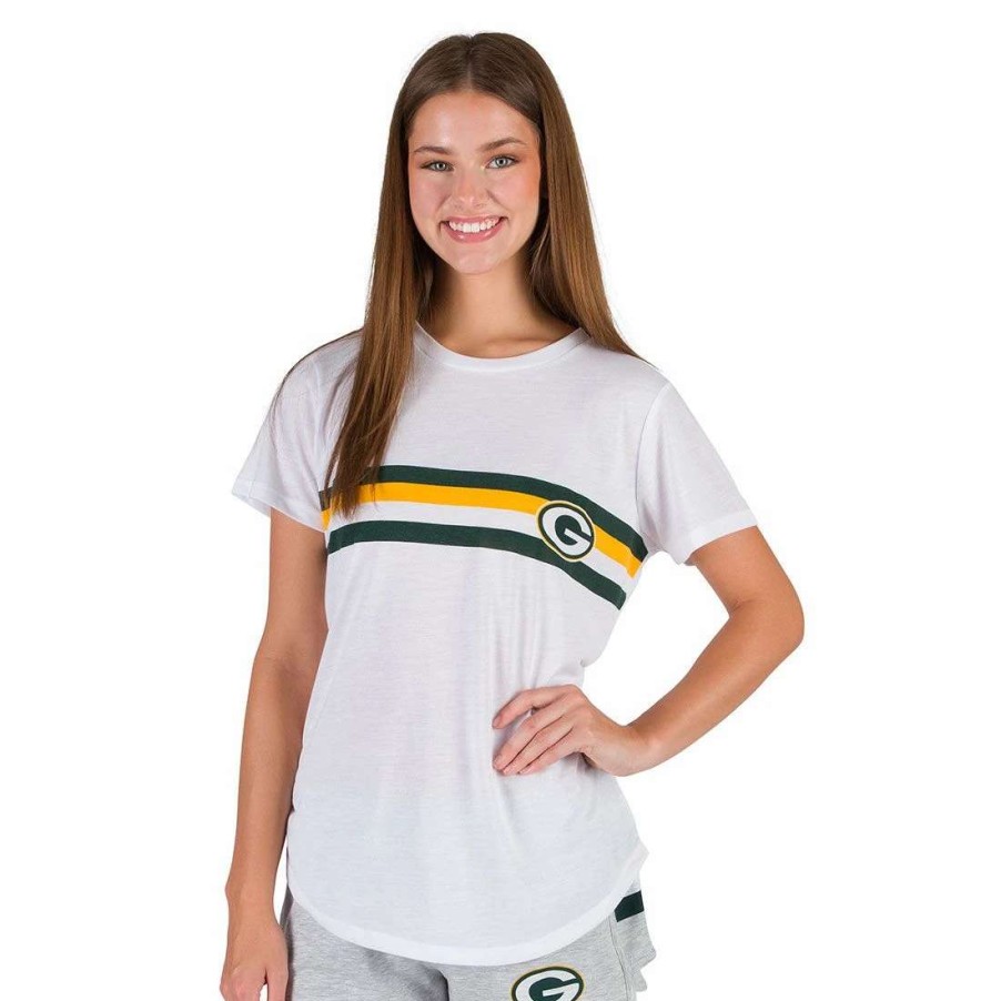 Womens * | Packers Womens Register Lounge Top White