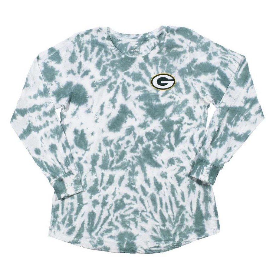 Womens * | Packers Womens Plus Size Cloud T-Shirt Green & White