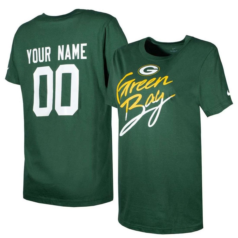 Womens * | Packers Womens Nike Custom Team City T-Shirt Fir Green