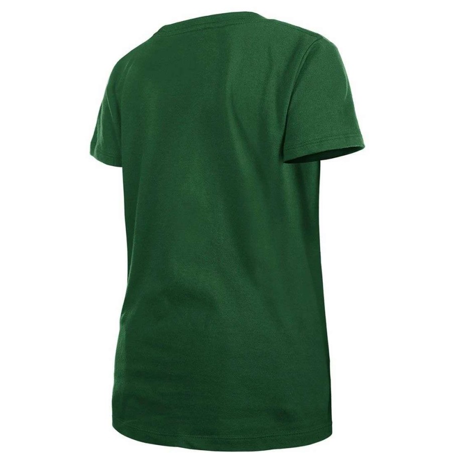 Kids * | Packers Girls New Era Block Sequin T-Shirt Green