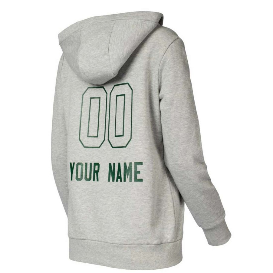 Womens * | Packers Women'S Custom Primary Logo Fleece Hoodie Gray