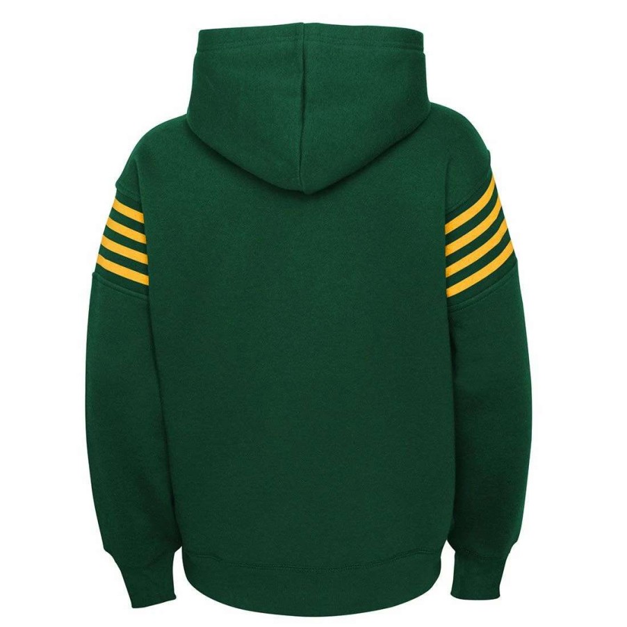 Kids * | 50S Classic Youth Champ Po Hoodie Green & Gold