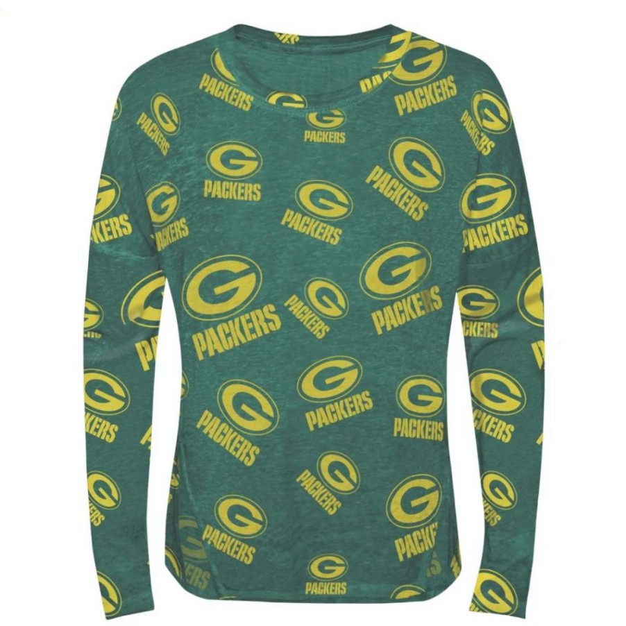 Kids * | Packers Girls' Back In Action Top Green