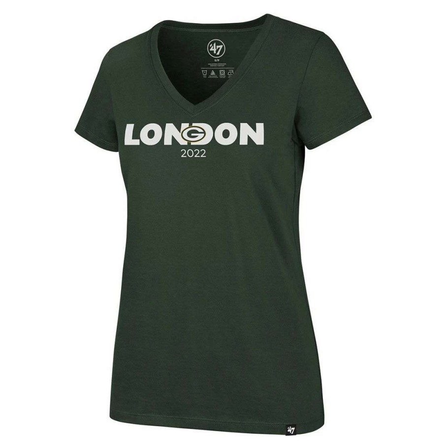 Womens * | Packers 2022 London 47 Womens Rival T-Shirt Dark Green