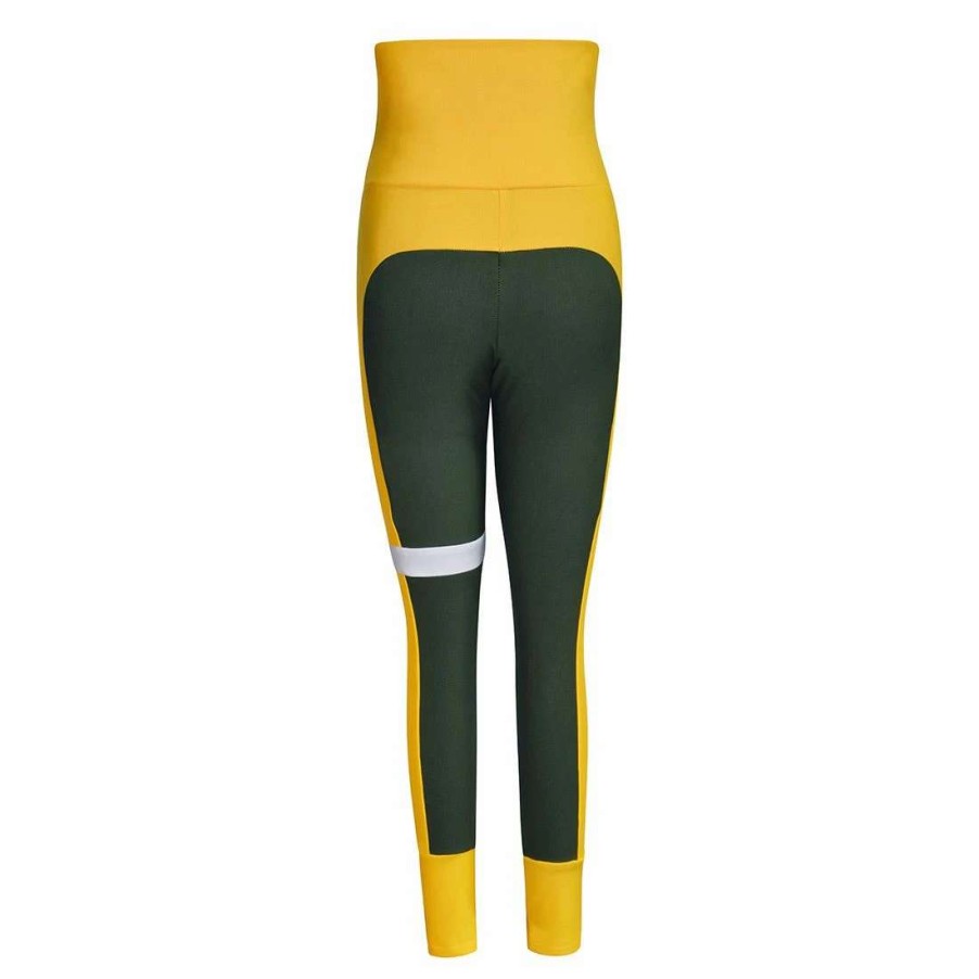 Womens * | Packer Womens Kiya Tomlin Color-Blocked Legging Green & Gold