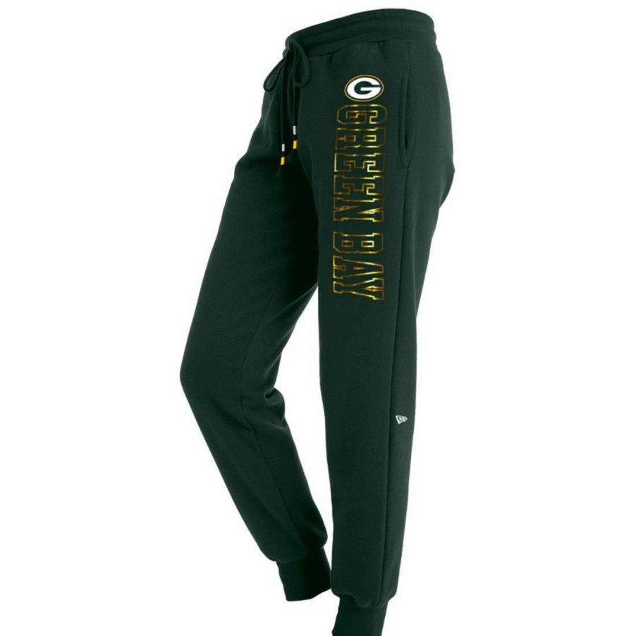 Womens * | Packers Womens New Era Fleece Pant Green