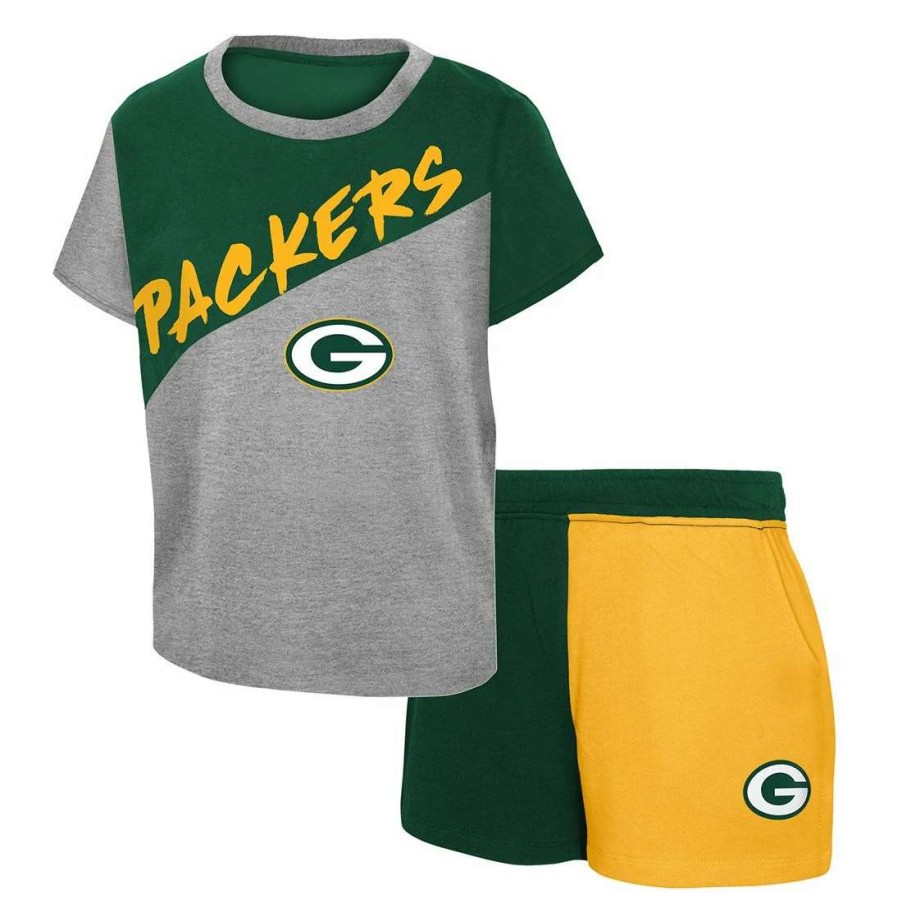 Kids * | Packers Toddler Super Star Set Green & Gray