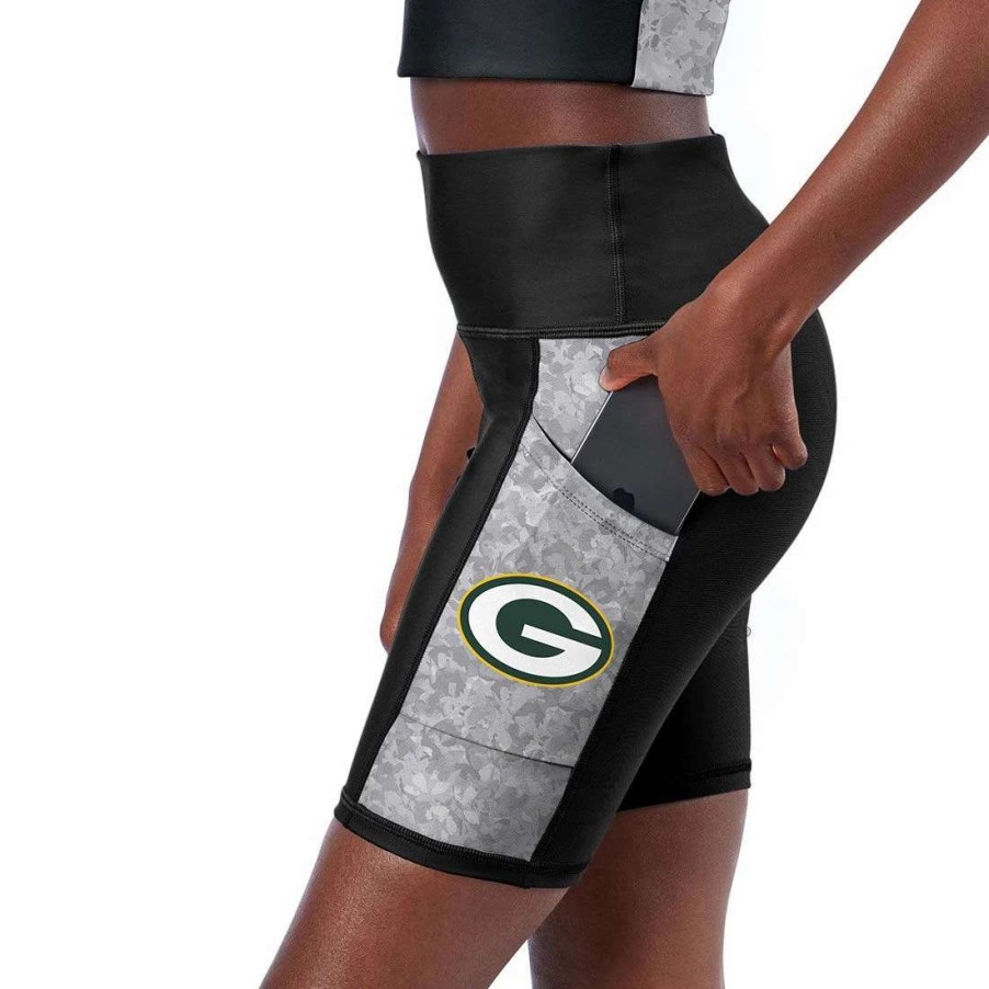 Womens * | Packers Womens Method Bike Short Black & Gray