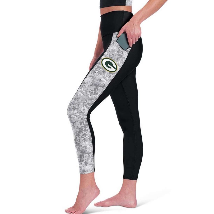 Womens * | Packers Womens Assembly Legging Black & Gray