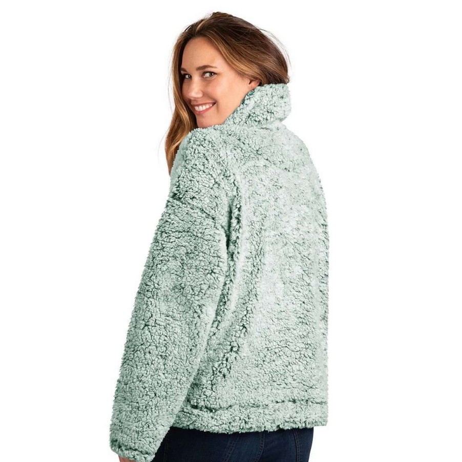 Womens * | Packers Womens Last Score 1/2 Zip Sherpa Jacket Green