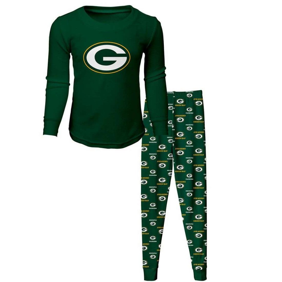 Kids * | Packers Toddler 2-Piece Pajama Top & Pant Set Green