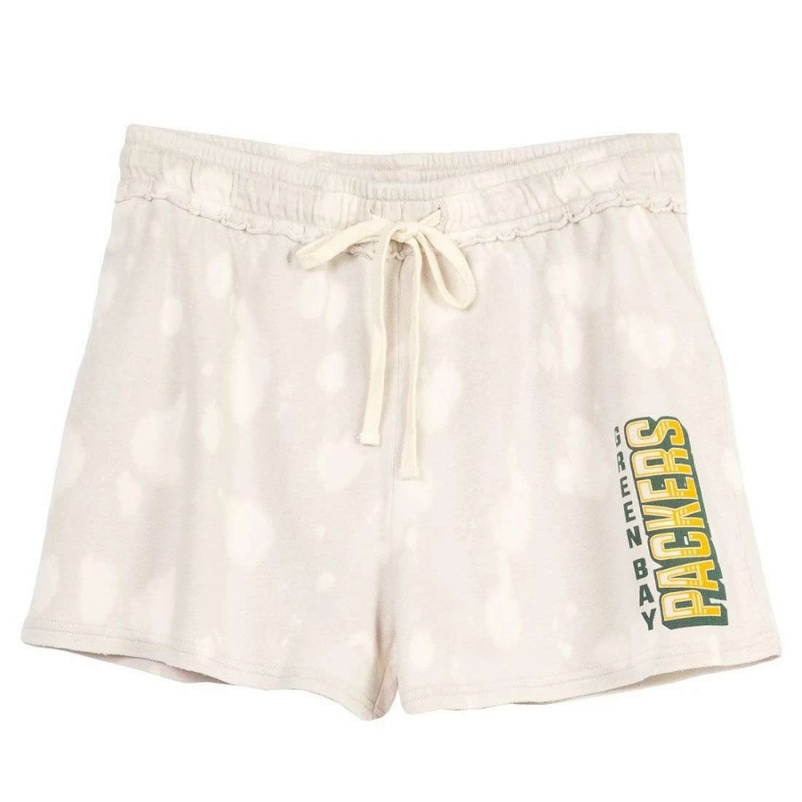 Womens * | Packers Womens Junk Food Touchdown Tie-Dye Short Tan