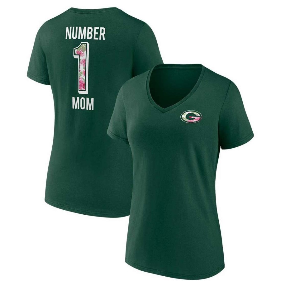 Womens * | Packers Women'S #1 Mom T-Shirt Dark Green