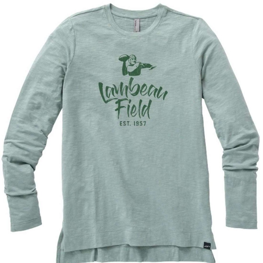 Womens * | Lambeau Field Women'S Toggle T-Shirt Green