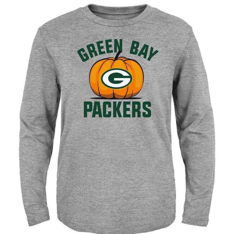 Kids * | Packers Toddler Pumpkin T-Shirt Gray