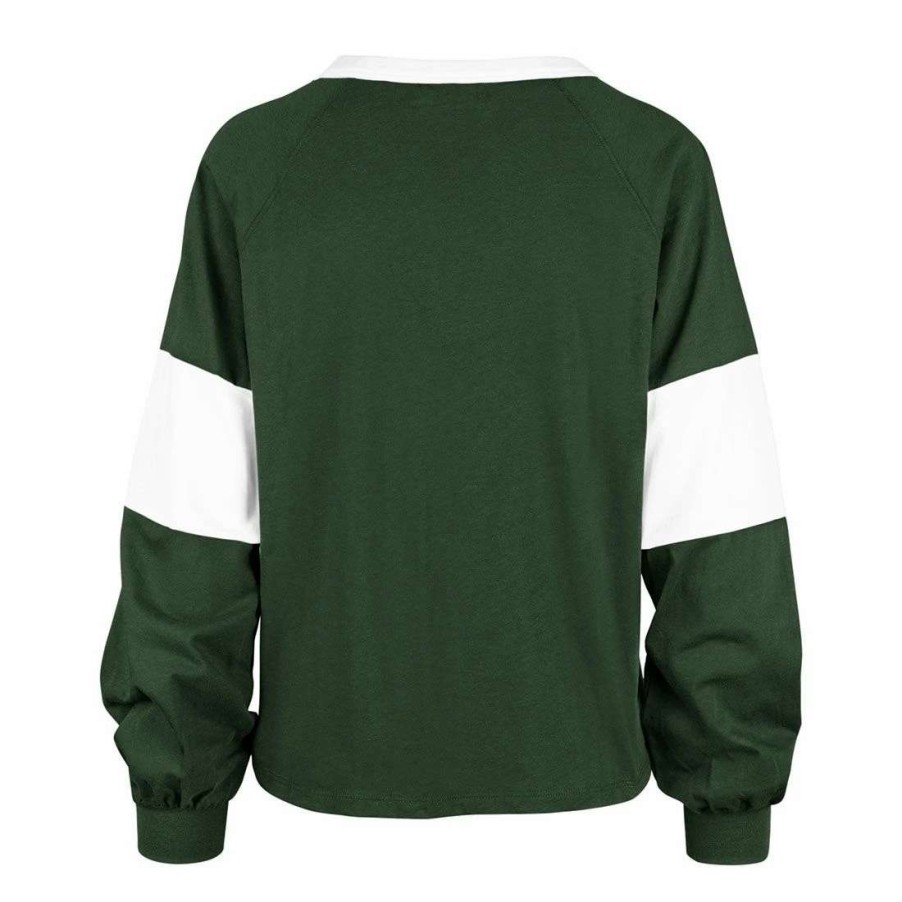 Womens * | Packers Womens '47 Titletown Upside Cropped Top Green