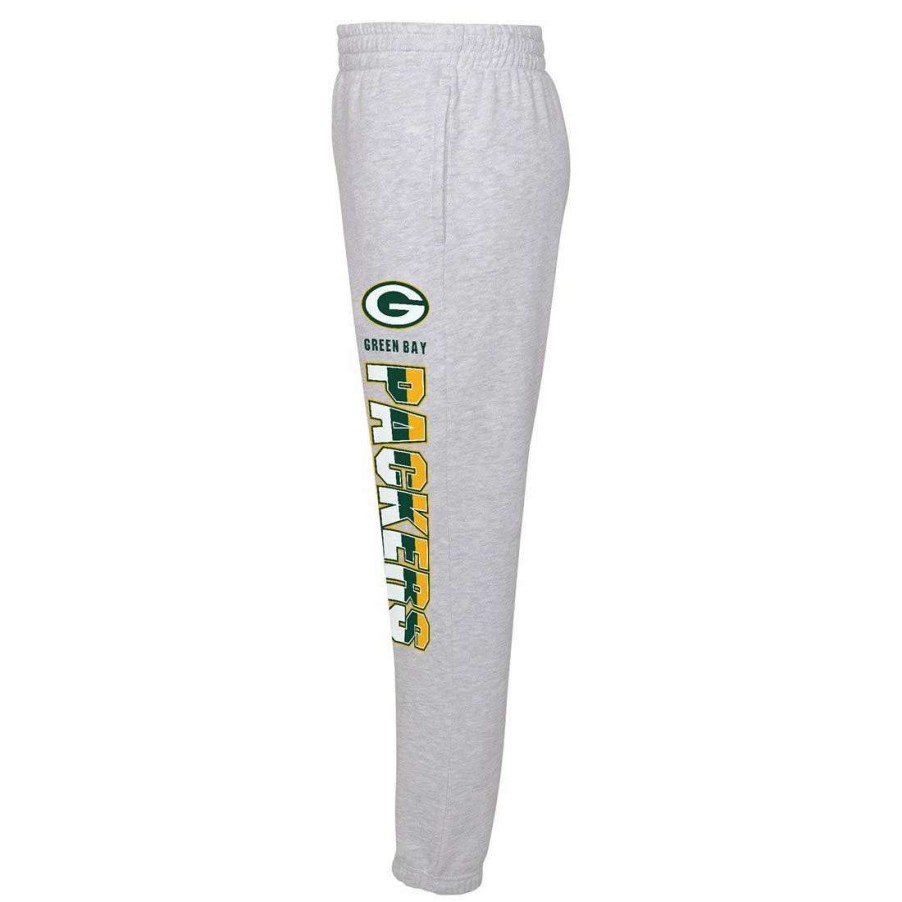 Kids * | Packers Pre-School Game Time Fleece Pant Gray