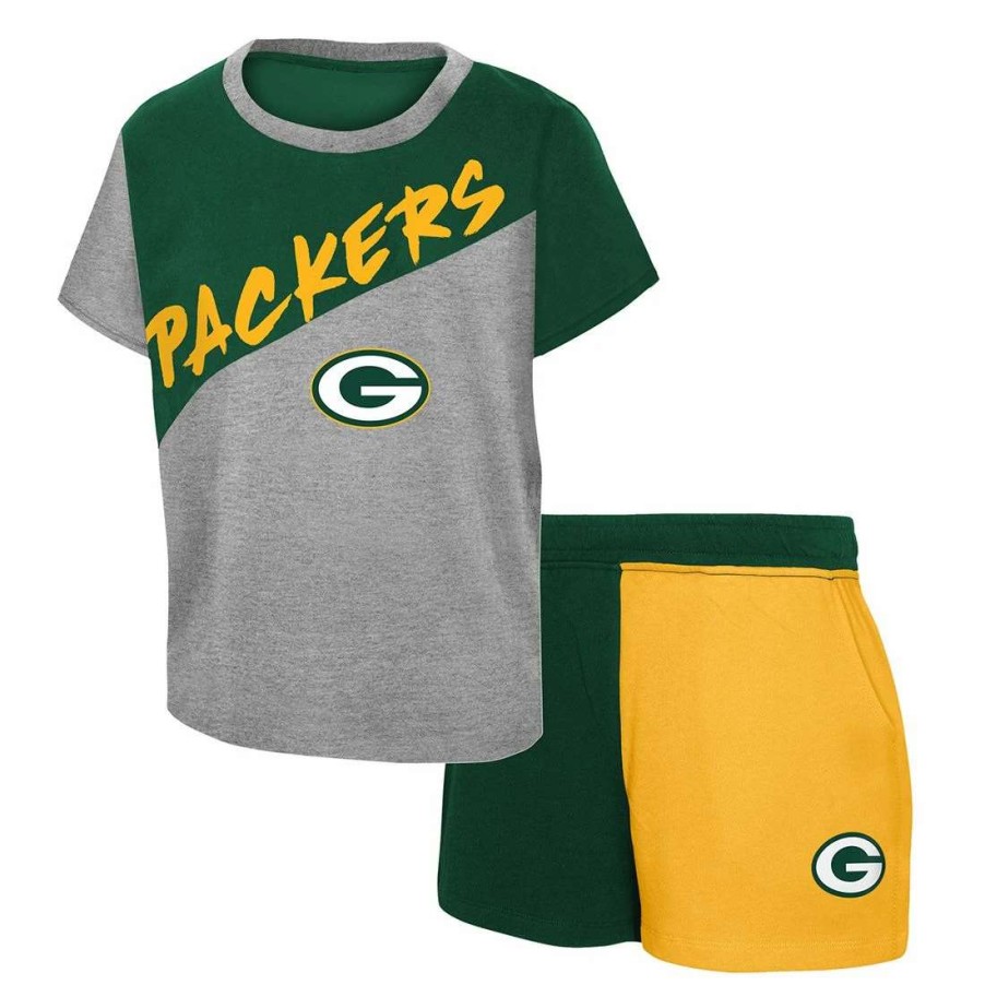 Kids * | Packers Infant Super Star Set Green & Gray